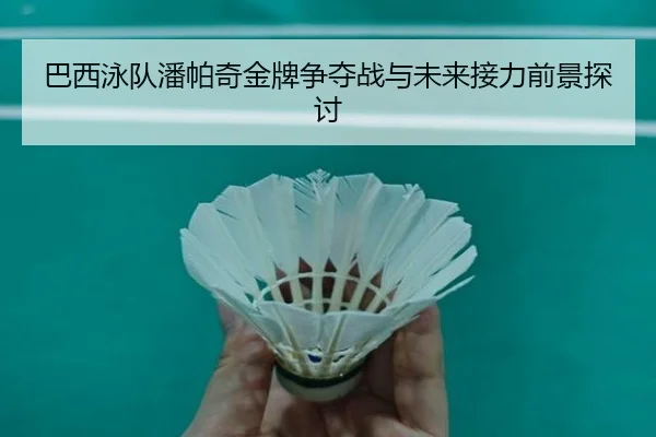 巴西泳队潘帕奇金牌争夺战与未来接力前景探讨